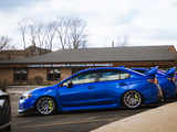 Side of a Blue WRX STI