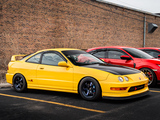 Yellow DC2 Integra at a Spring Car Meet