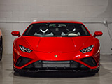 Front of Red Lamborghini Huracan