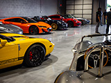 Exotic Cars in the Executive Motor Carz Showroom