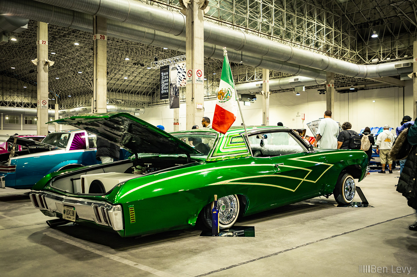 Green Low Rider Caprice at Car Show in Chicago