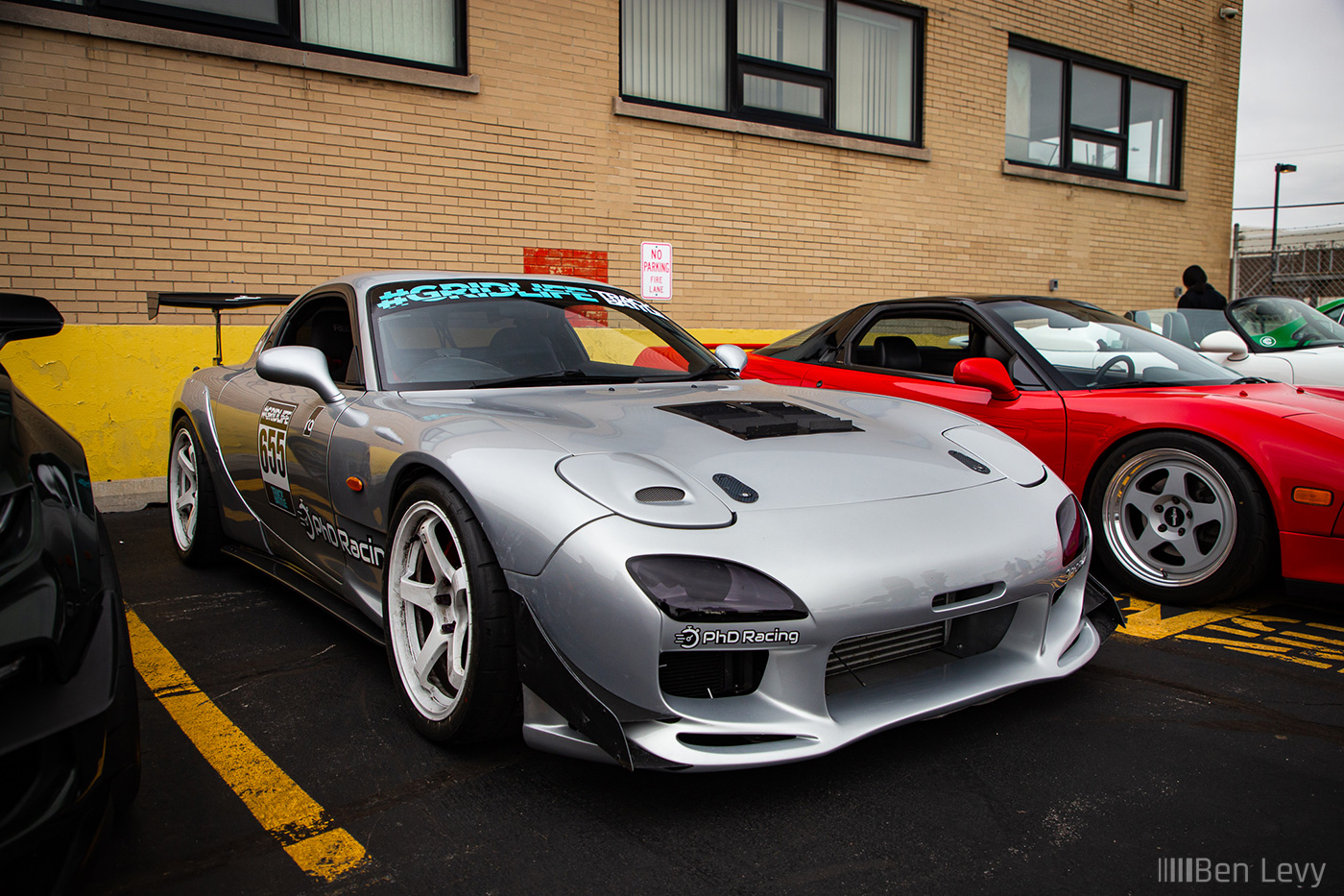 Silver FD RX-7 at STA-BIL/303 Cars & Coffee in Chicago