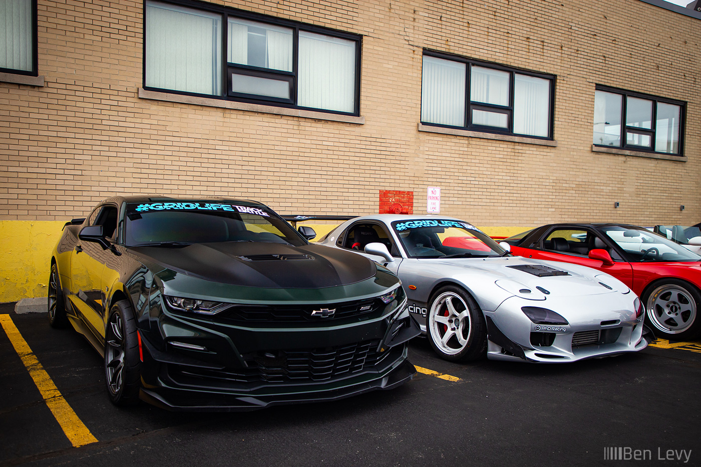 Camaro and RX-7 with GRIDLIFE Crew