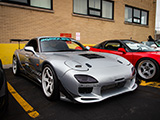 Silver FD RX-7 at STA-BIL/303 Cars & Coffee in Chicago