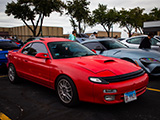 Red Celica GT with All-Trac Hood