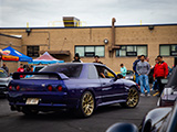 Blue Nissan Skyline GT-R at Cars & Coffee in Chicago
