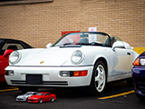 White Porsche 911 Speedster at STA-BIL/303 Cars & Coffee