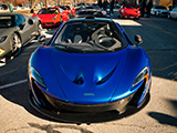 Vents and Intakes on a Blue McLaren P1