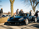 Black Porsche Carrera GT at Toy Drive in Hinsdale, IL