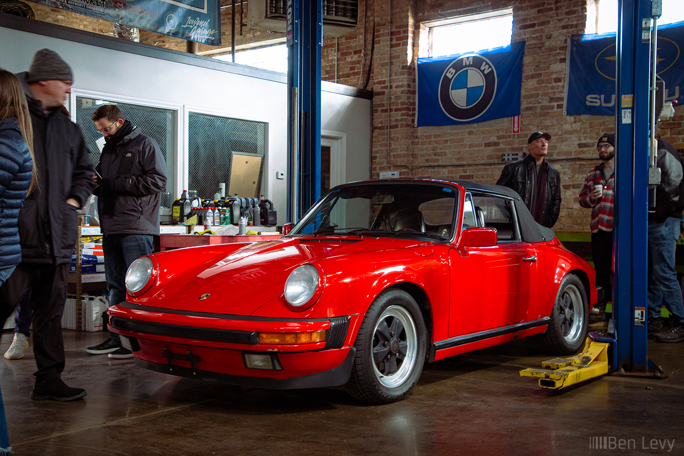 Red Porsche 911 Cabriolet at Midwest Performance Cars