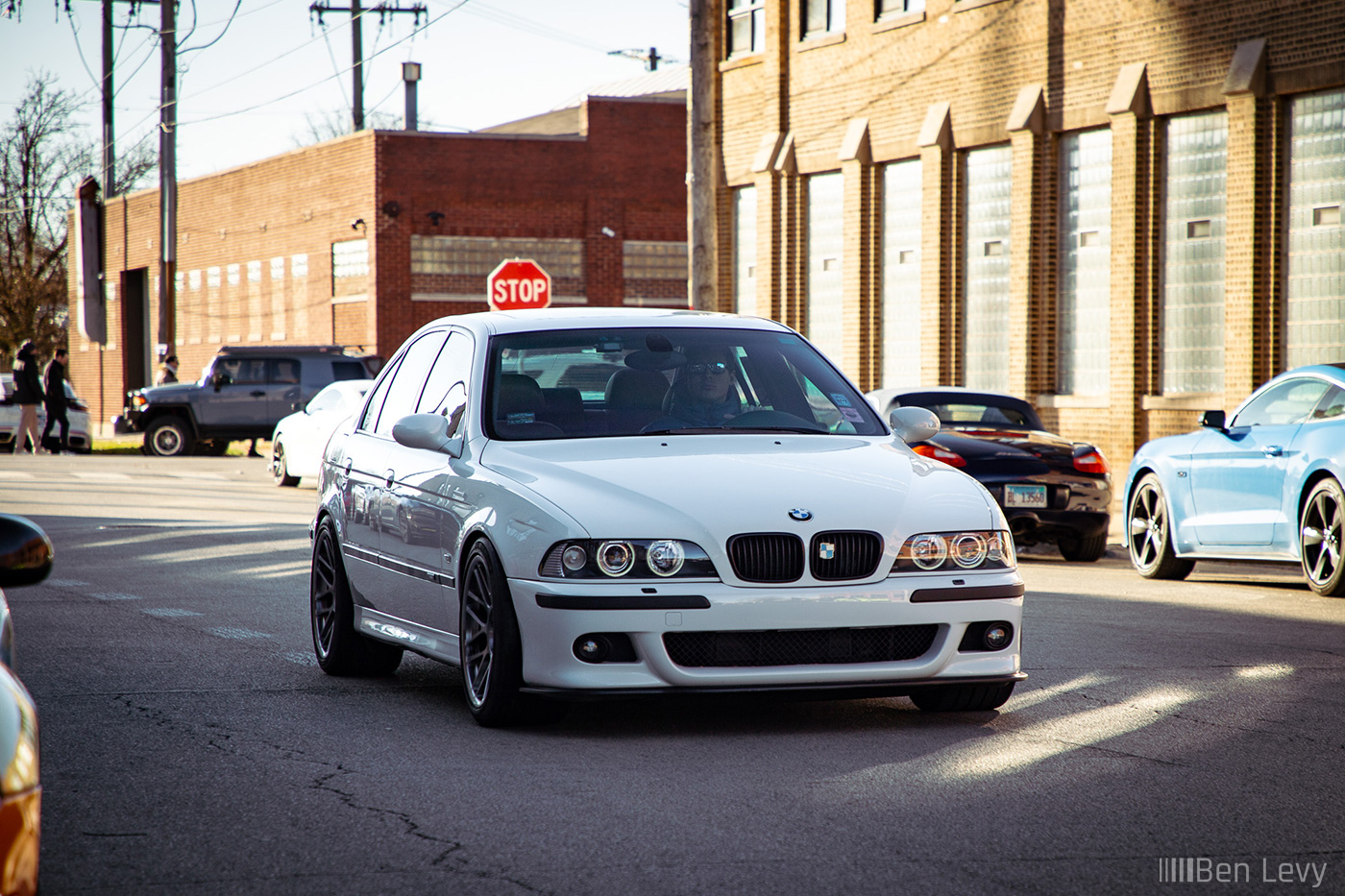 Alpine White BMW M5 on Chicago Streets