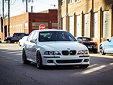 Alpine White BMW M5 on Chicago Streets
