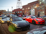 Porsches Fill Fulton Street for Toy Drive at Midwest Performance Cars