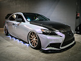 Bagged Lexus IS at Tuner Evo