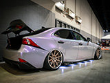 Bagged Lexus IS on AG WHeels