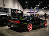 Black Acura NSX on Pink Wheels