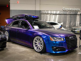 Purple Wraon Audi S8 at Tuner Evolution Chicago
