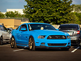 Blue 2013 Ford Mustang GT