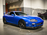 Blue Toyota Supra at a Chicago-Area Car Show