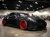 Black Nissan Z33 at Tuner Evo Chicago
