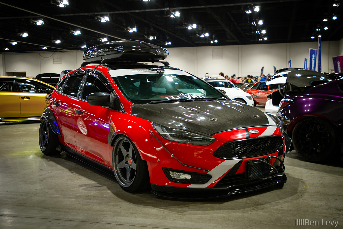 Red Widebody Ford Focus