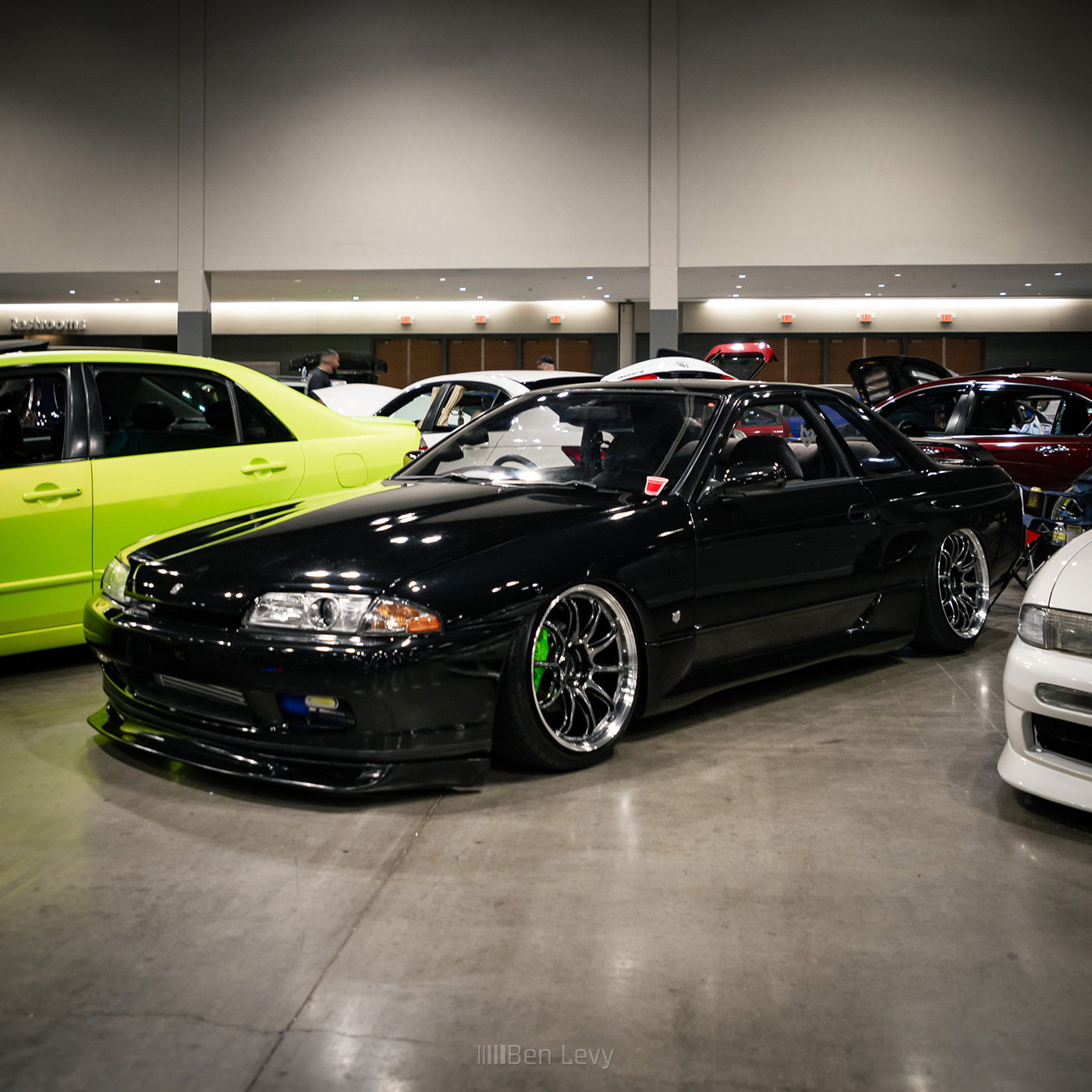 Bagged Nissan Skyline Coupe at Tuner Evolution
