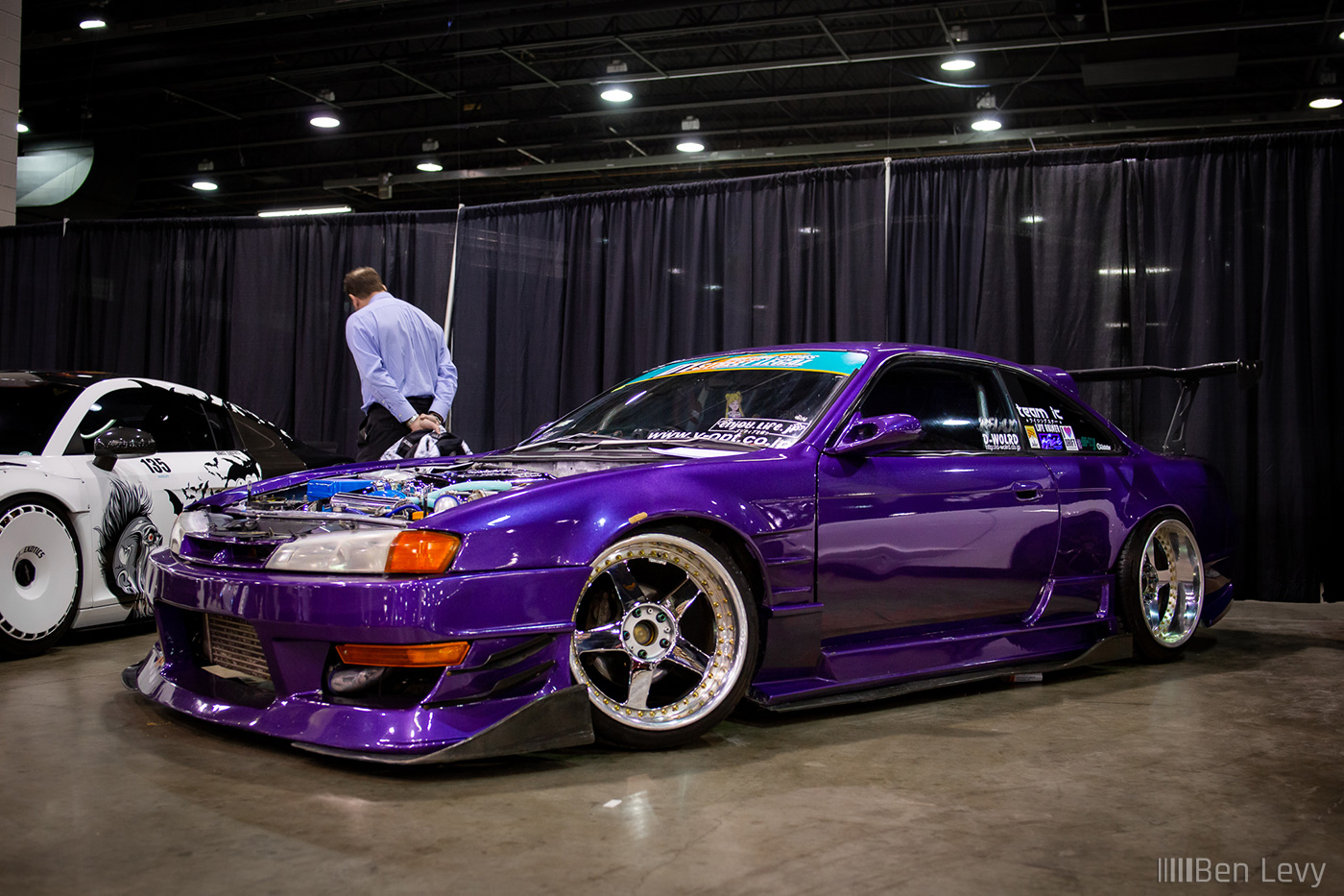 Purple Nissan Silvia at Tuner Galleria