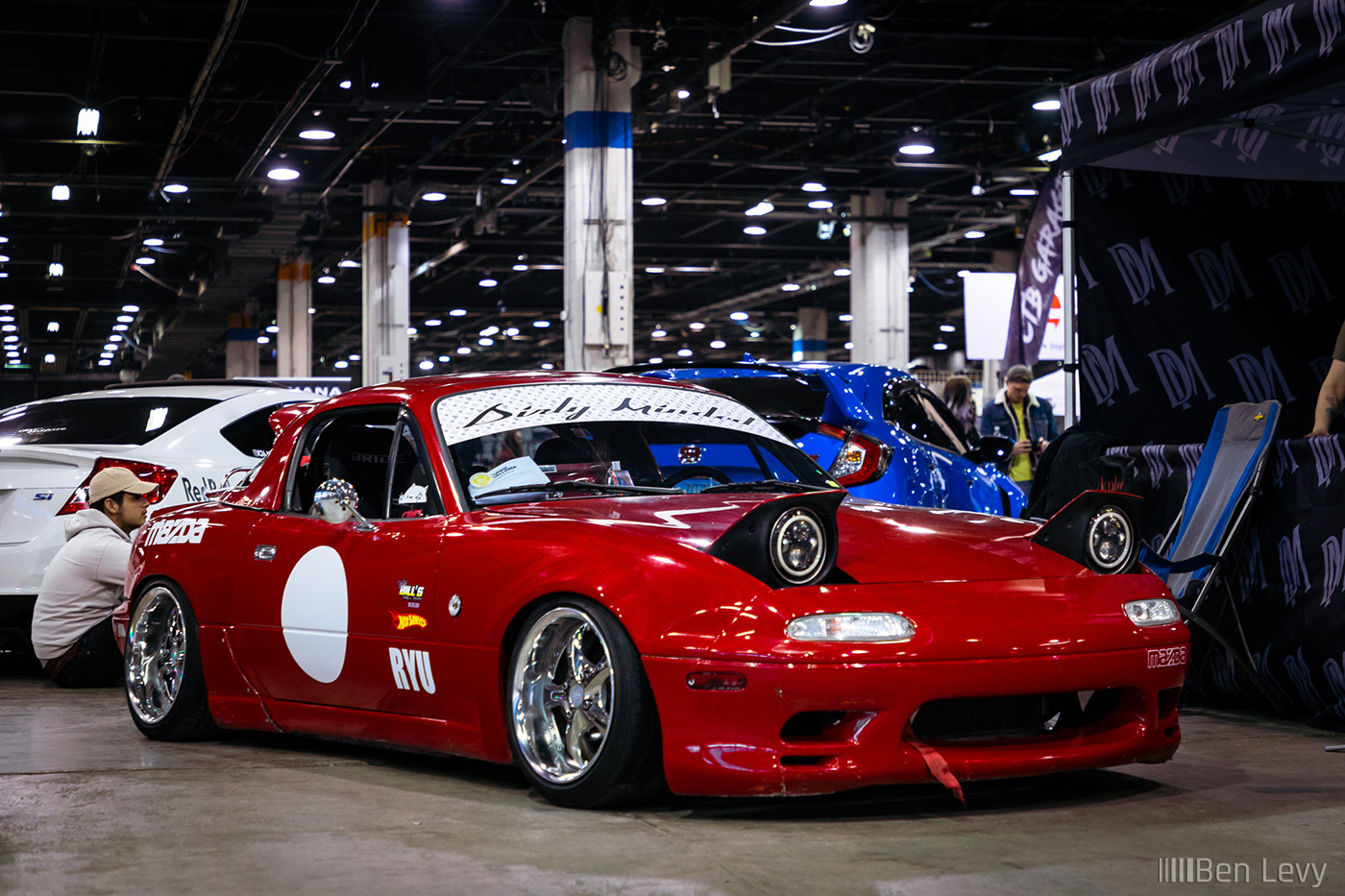 Red Mazda Miata by Dirty Minded booth