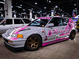 Midnight Dreamers Honda Civic with Pink Graphics