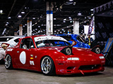 Red Mazda Miata by Dirty Minded booth