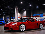Red Acura NSX on 1FR Wheels
