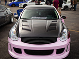 Pink Infiniti G35 Coupe at Cars and Culture Car Show