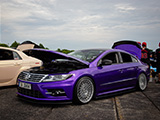 Purple Volkswagen CC at Cars & Culture Show
