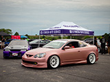 Pink DC5 Acura RSX with Lost Cause