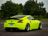 Bright Green Wrap on 370Z at Cars and Culture Show