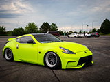 Neon Green Nissan 370Z Cars and Culture Car Show