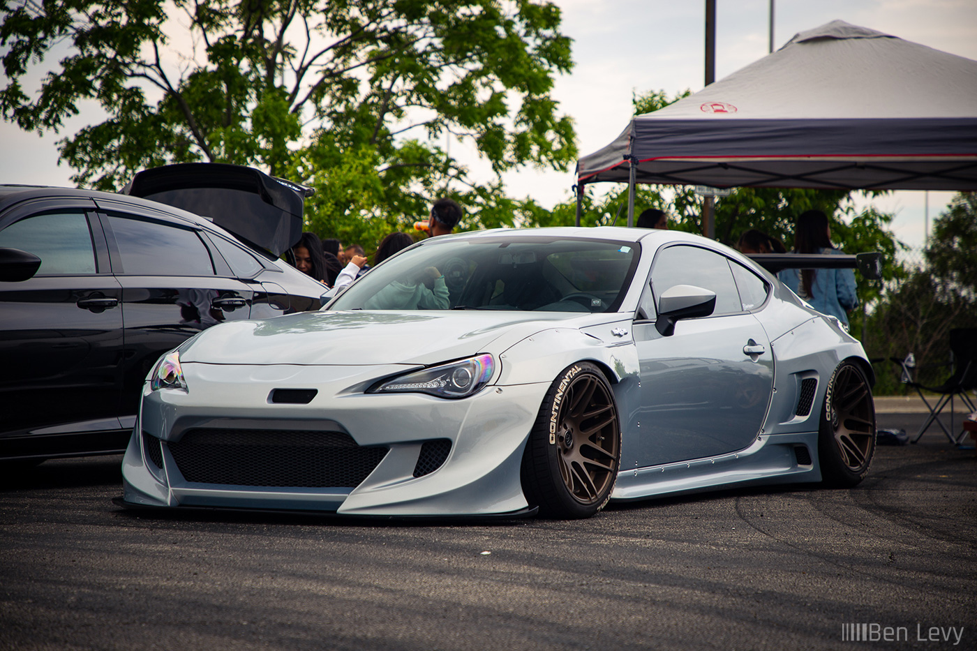 Silver, Widebody Scion FR-S at Tuner Vibes