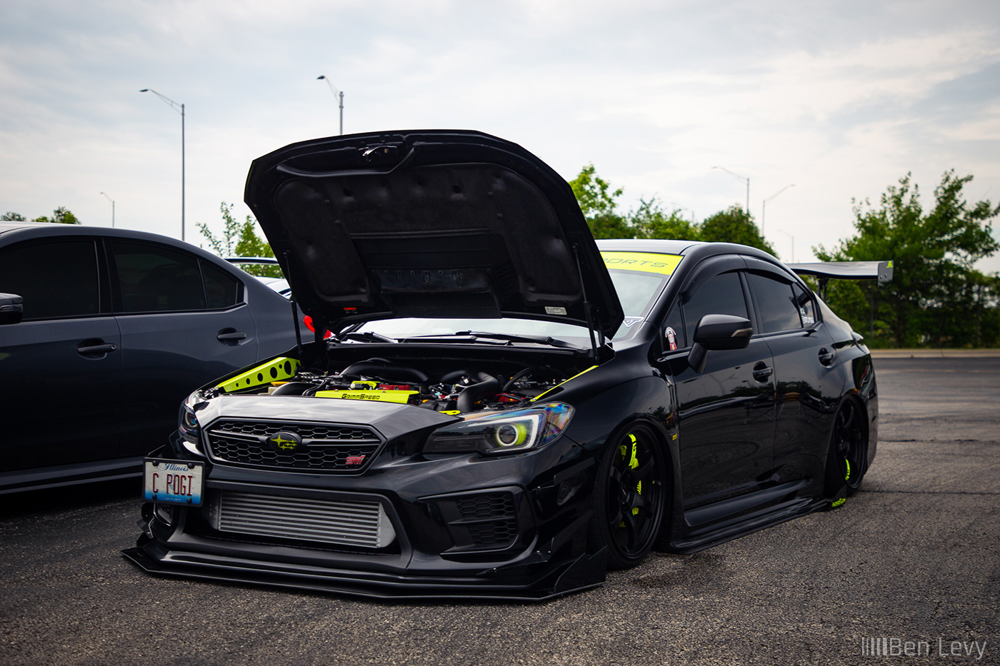 All Black Subaru WRX STI at Tuner Vibes