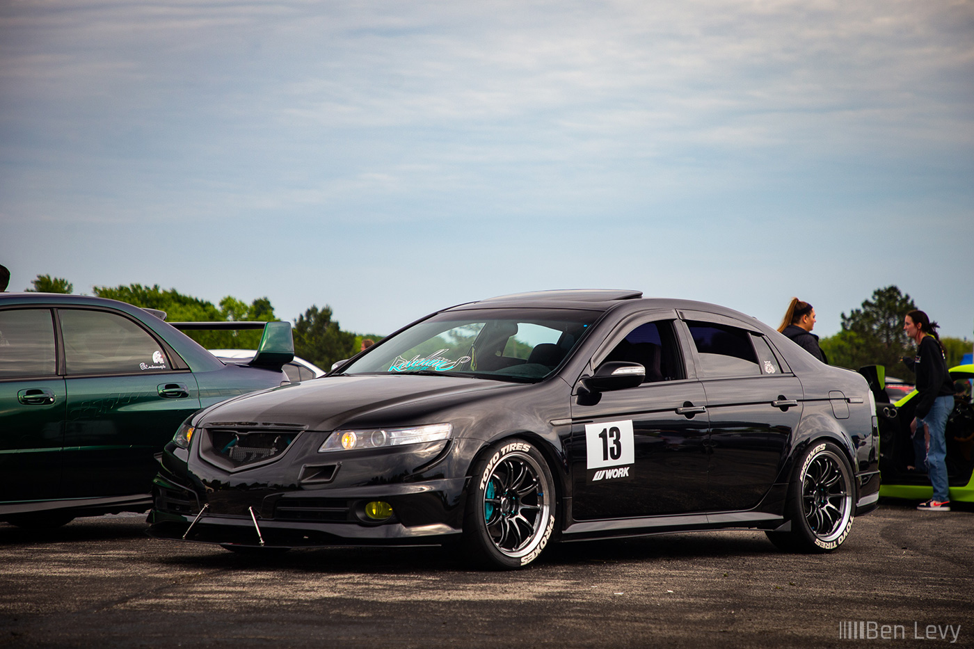 Black Acura TL at Tuner Vibes Car Show