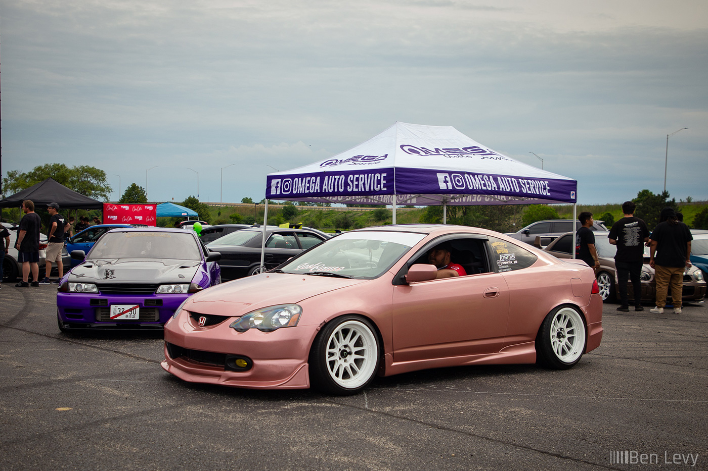 Pink DC5 Acura RSX with Lost Cause