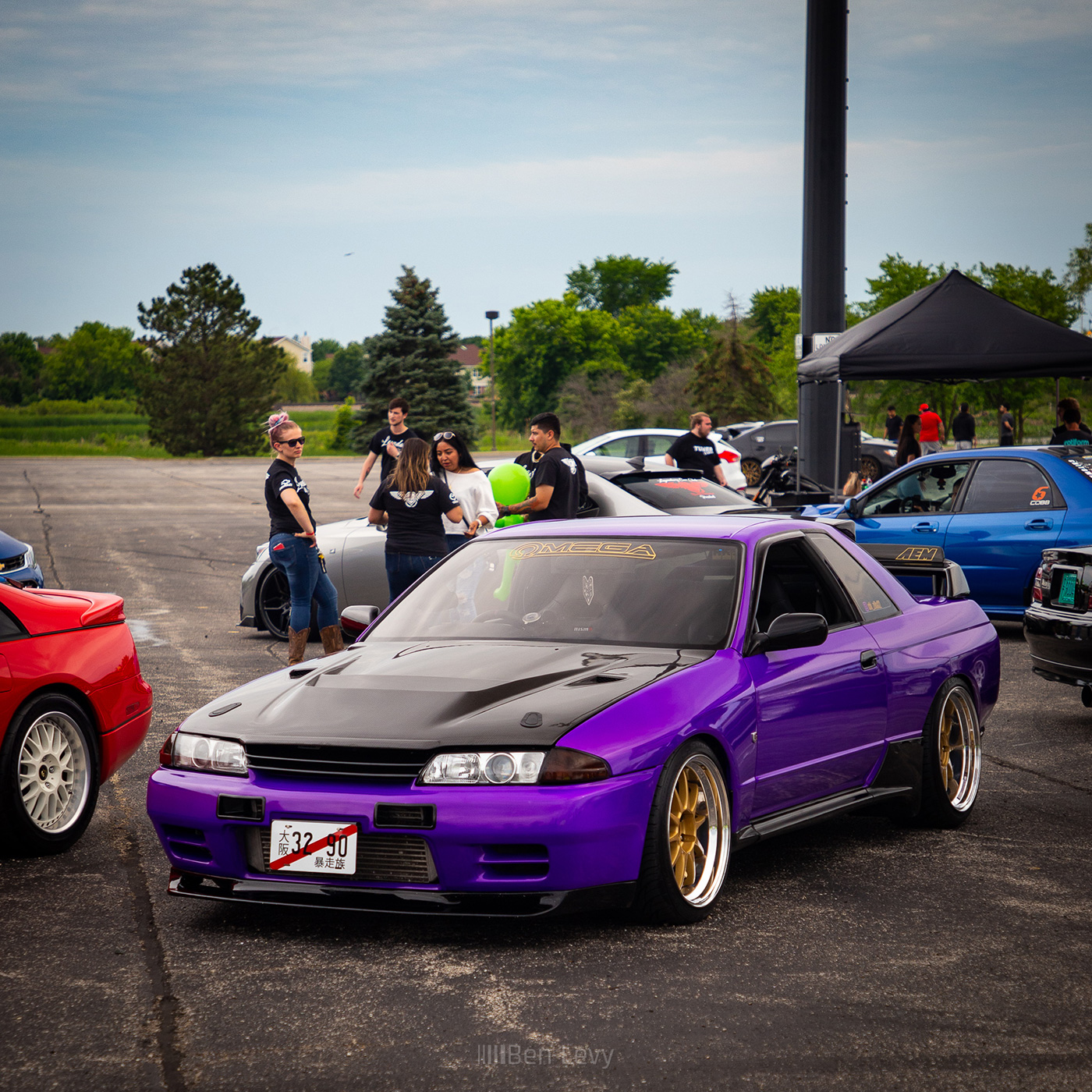 Purple R32 Nissan Skyline GT-R