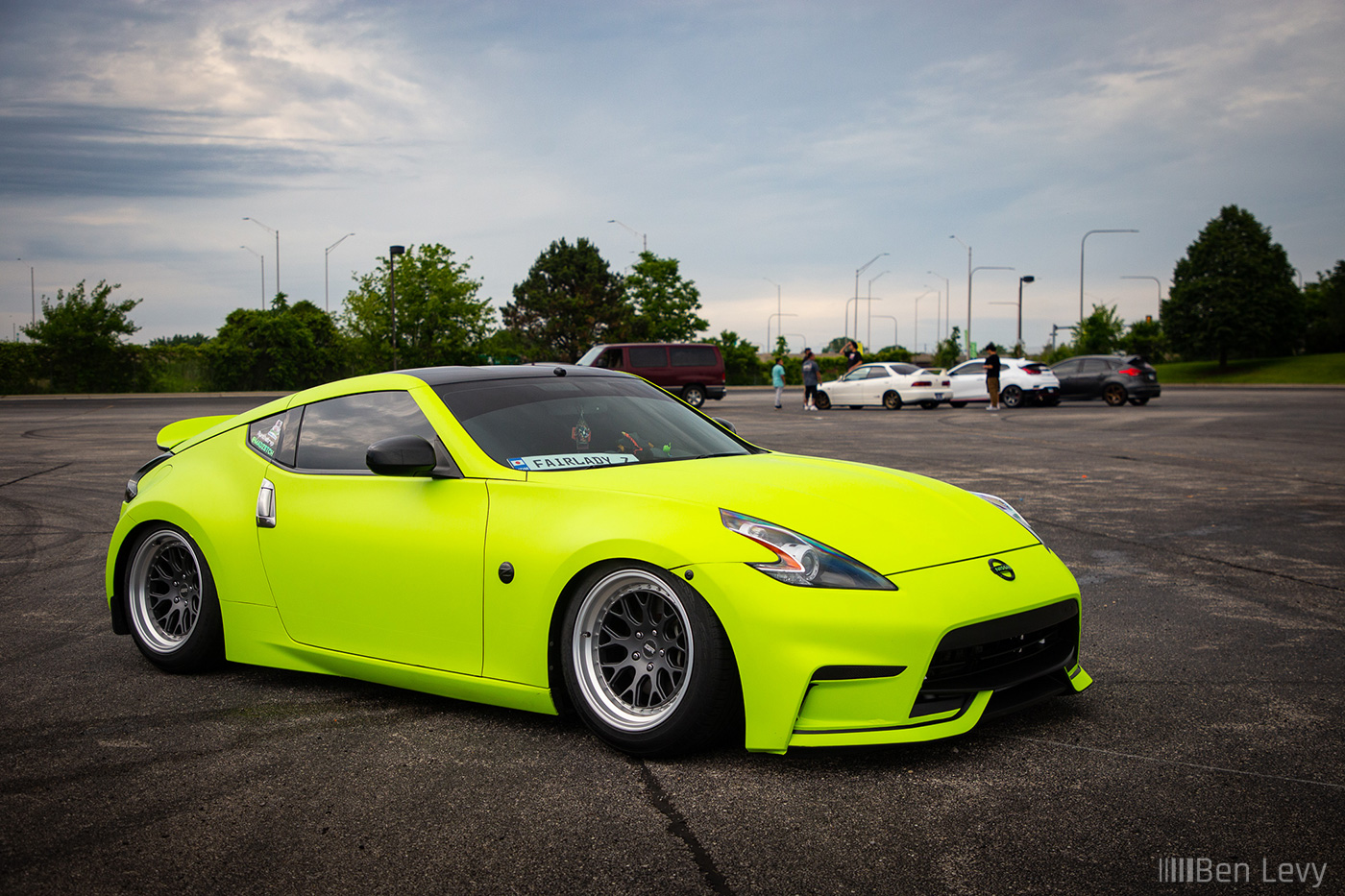Neon Green Nissan 370Z Cars and Culture Car Show