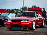 Red R32 Nissan Skyline GT-R at Tuners and Tacos