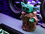 Lego Yoda with custom subwoofer enclosure