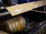 Barrel in the Trunk of Bagged Mercedes-Benz 450SE