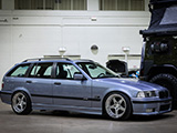 Blue E36 BMW Touring from Premium Unleaded Detailing