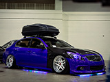 Bagged Infiniti G37 with Roof Cargo Carrier
