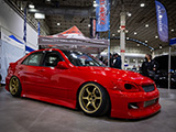 Red Lexus IS300 Drift Car at Touge Factory Booth at Wekfest Chicago