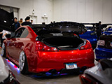Bagged Infiniti G37 with Carbon Fiber Trunklid