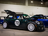 Bagged Green Mini Cooper S at Wekfest Chicago